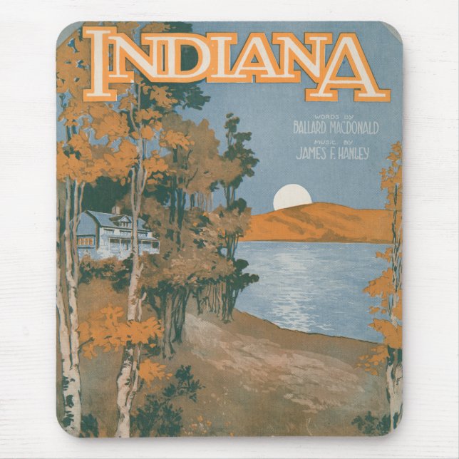 Mousepad Casa traseira outra vez em Indiana (Frente)