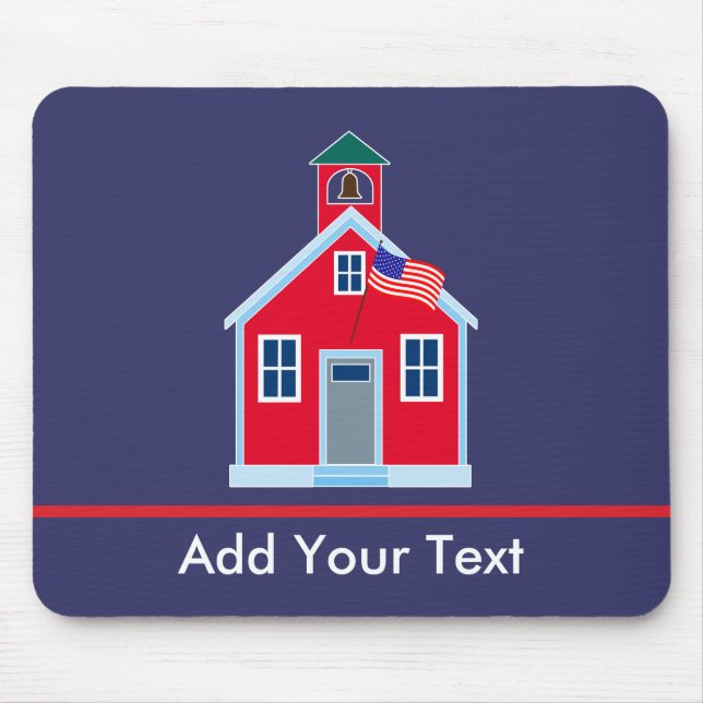 Mousepad Casa vermelha da escola (Frente)