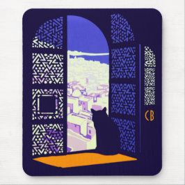 Mousepad Casablanca porte du Maroc viagens vintage CC0903