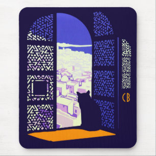 Mousepad Casablanca porte du Maroc viagens vintage CC0903