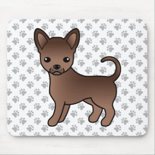 Mousepad Casaco Chihuahua Cartoon Cachorro e patas