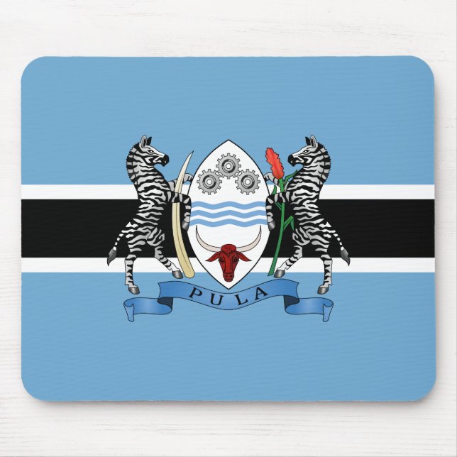 Mousepad Casaco de Armas Botsuana/ Pad do Rato de Bandeira (Frente)