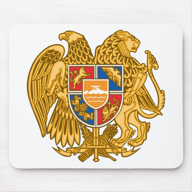 Mousepad Casaco de armas da Armênia - Emblema armênio (Frente)