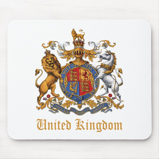 MOUSEPAD CASACO DE ARMAS DO REINO UNIDO (Frente)