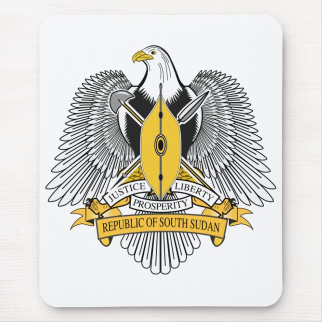 Mousepad Casaco de Armas do Sudão do Sul (Frente)