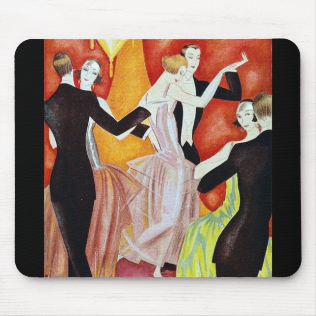 Mousepad casais para dança da década de 1920 (Frente)