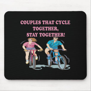 Mousepad Casais que dão um ciclo junto