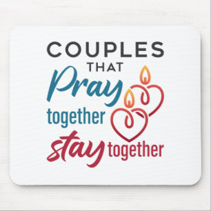 Mousepad Casais que rezam juntos, fiquem juntos