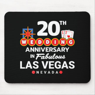 Mousepad Casal 20 de Aniversário de 20 de de Vegas Anni