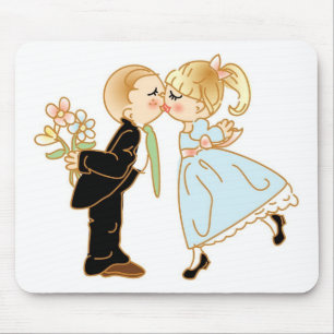Mousepad Casal de Beijo Bonito