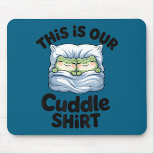 Mousepad Casal de Rã Fofo Este É Nosso Abraço 