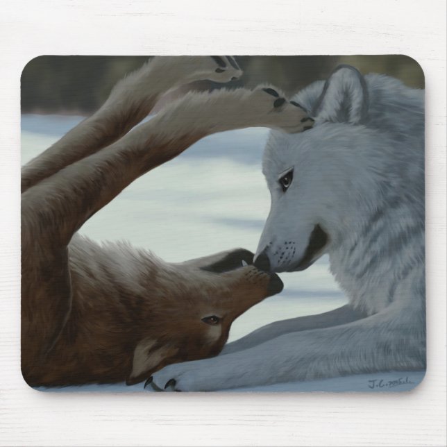 Mousepad Casal doce do lobo (Frente)