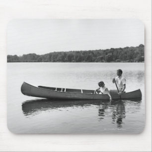 Mousepad Casal em uma canoa