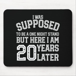 Mousepad Casal Engraçado 20 de 20 Anos Marido Wif