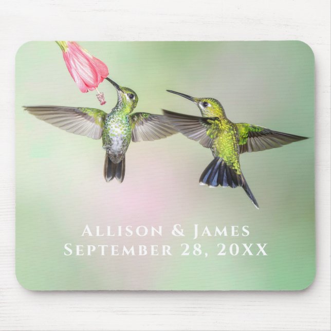 Mousepad Casal Hummingbird Personalizado (Frente)