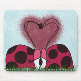 Mousepad Casal Ladybug