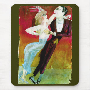 Mousepad Casal moderno da dança por Otto Dix