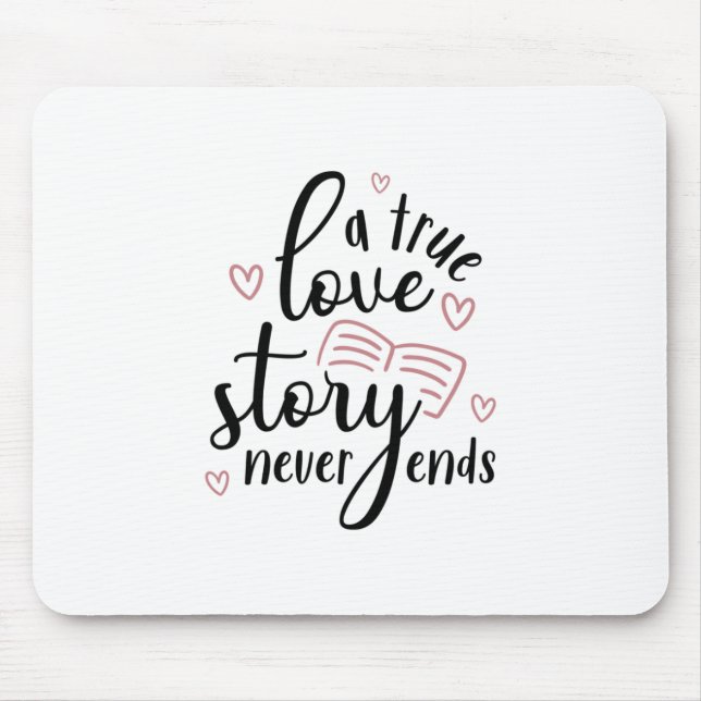 Mousepad Casal Oferece Uma História De Amor Verdadeiro Nunc (Frente)