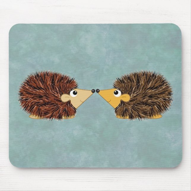 Mousepad Casal peluches do ouriço (Frente)