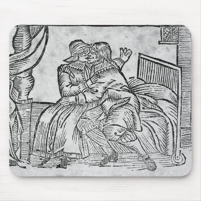 Mousepad Casal que beija, baladas de Roxburghe da (Frente)