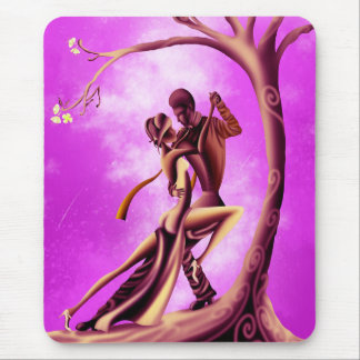 Mousepad Casal Romântico Dançando Tango rosa