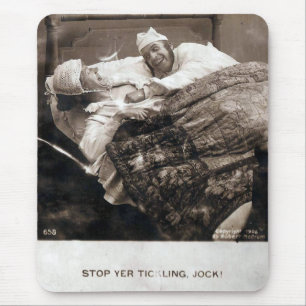 Mousepad Casal Vintage Parar de Tickling 1906