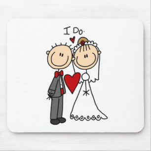 Mousepad Casal Wedding eu faço t-shirt e presentes