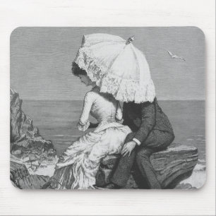 Mousepad Casamento Antigo, Recém-casados na Praia