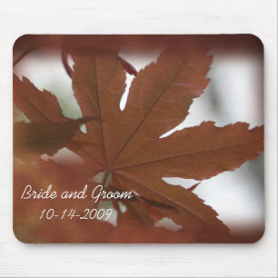 Mousepad Casamento com Folha de Maple Japonês