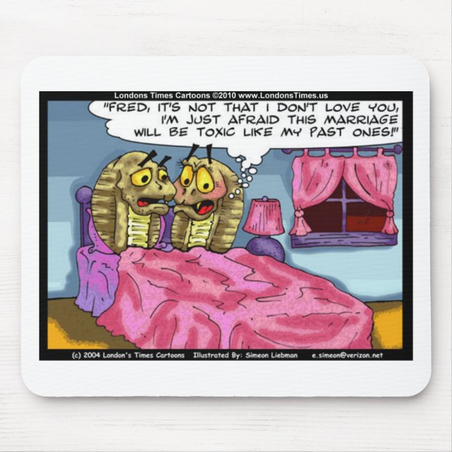 Mousepad Casamento de Cobra Maritial Sua Engraçada Oferta e (Frente)