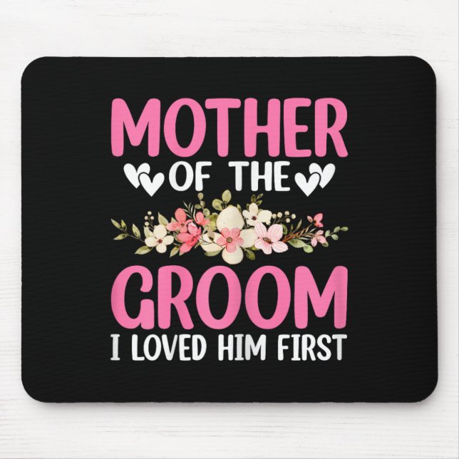 Mousepad Casamento De Dia De Casamento Mãe Da Noite Que Eu  (Frente)