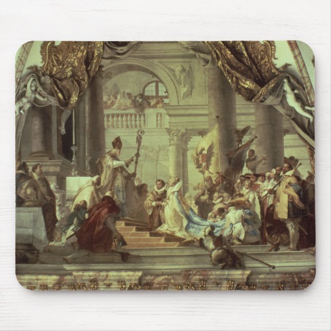 Mousepad Casamento de Frederick Barbarossa do imperador (Frente)