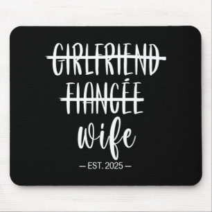Mousepad Casamento de Recem casados H de Namorada Fiance Wi