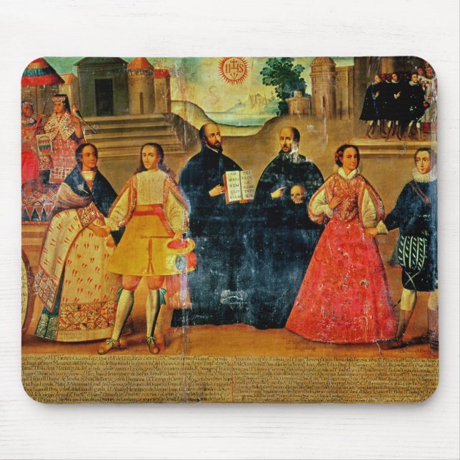 Mousepad Casamento dobro entre duas mulheres do Inca (Frente)