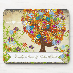 Mousepad Casamento Encantado do Branch do Lado da Floresta