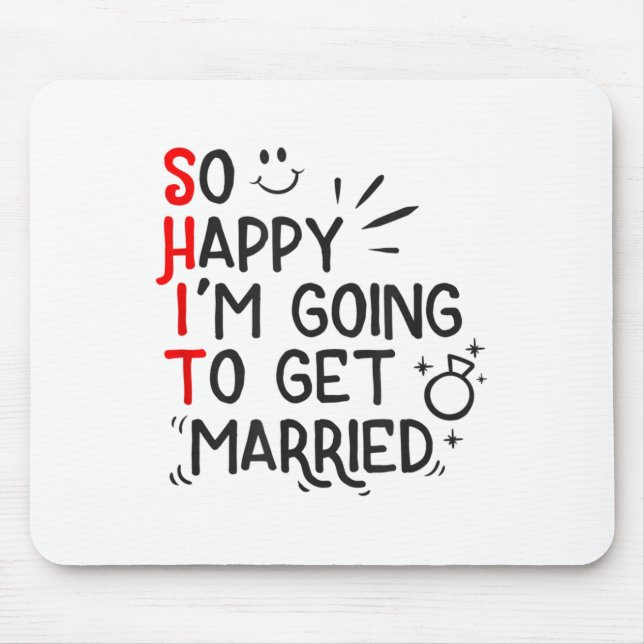 Mousepad Casamento Engraçado Presente Hilarious Casamento n (Frente)