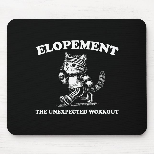 Mousepad Casamento Fuga O Treino Inesperado (Frente)