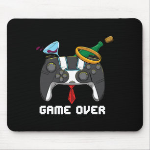Mousepad Casamento Game Over Despedida de Solteiro Noivo Di