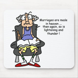 Mousepad Casamento, Relâmpago, Humor Trovão