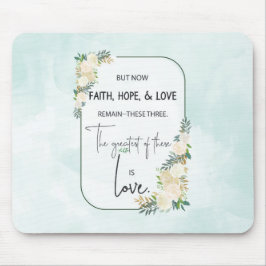 Mousepad Casamento Religioso Aniversário Fé Esperança Amor
