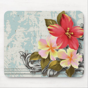 Mousepad casamento tropical floral do hibiscus de Havaí do