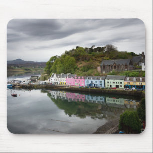Mousepad Casas coloridas em Portree, Skye