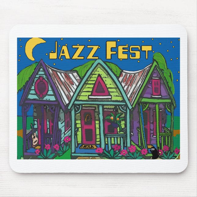 Mousepad Casas de festas de Jazz (Frente)