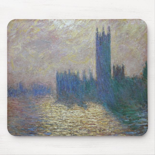 Mousepad Casas do Parlamento (Londres), Monet (Frente)