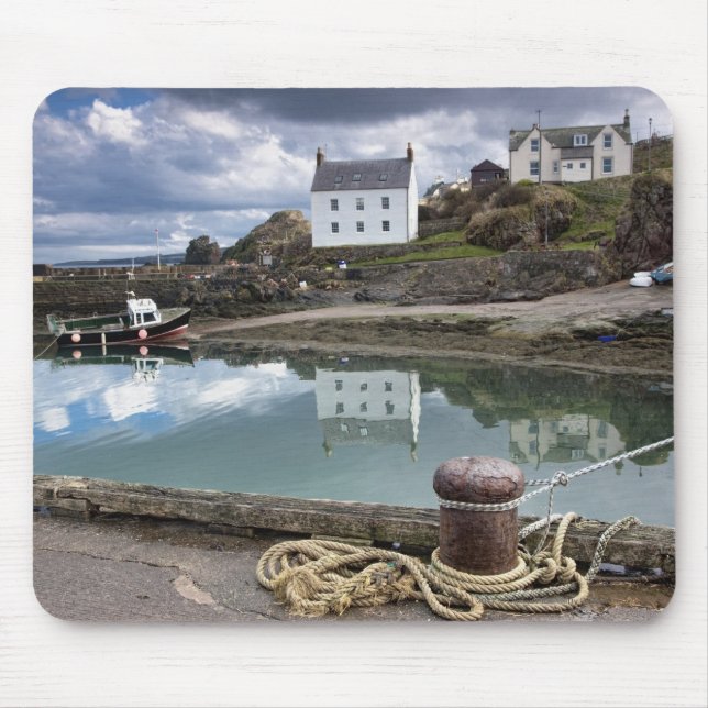 Mousepad Casas e barcos ao longo da água (Frente)