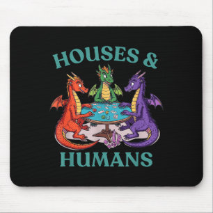 Mousepad Casas E Humanos Dragão Jogo De Rpg De Mesa Fantasi