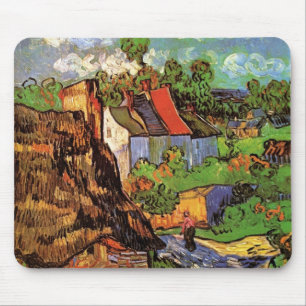Mousepad Casas em Auvers por Vincent van Gogh