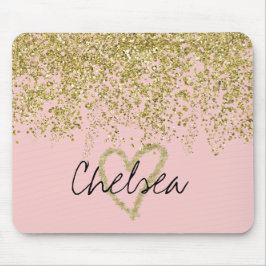 Mousepad Cascata de Coração Glitter y Chelsea