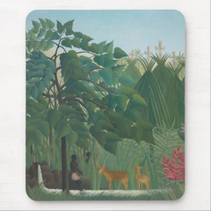 Mousepad Cascata de Henri Rousseau, Impressionismo de Vinta