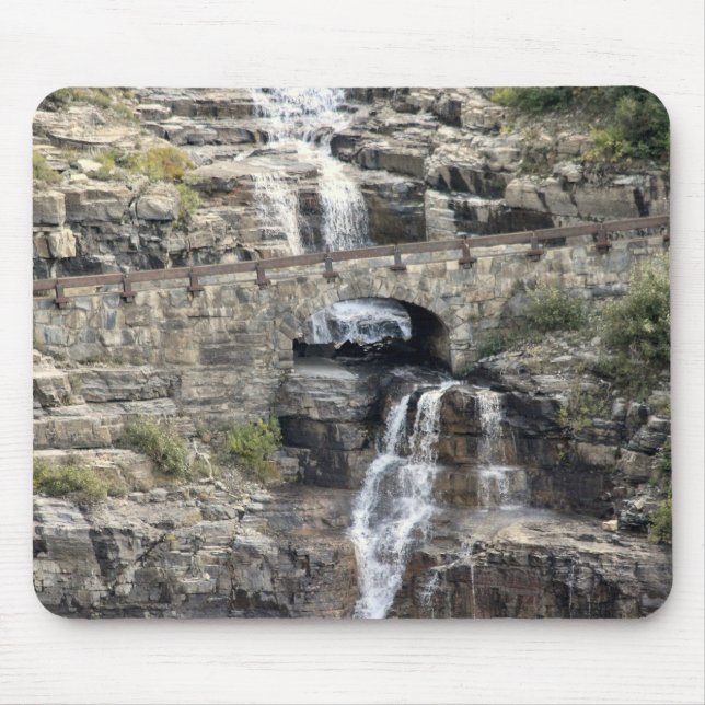 Mousepad Cascata no Parque Nacional Glacier (Frente)